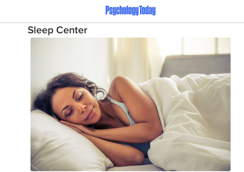 Sleep Center from Psychology Today