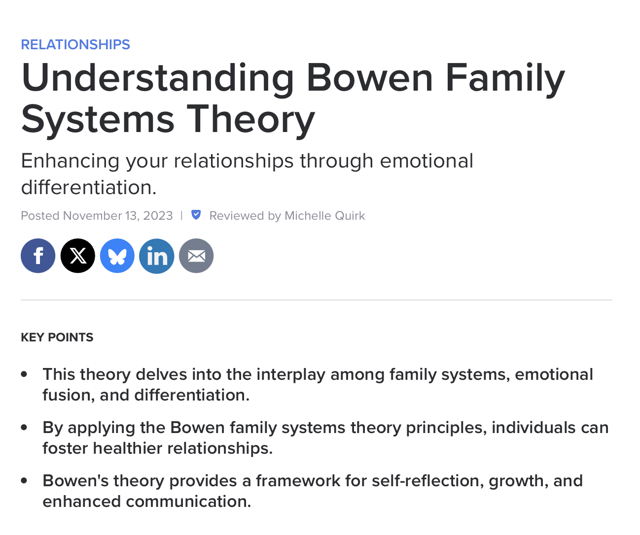 Understanding Bowen Family Systems Theory by Ilene Strauss Cohen Ph.D. from Psychology Today