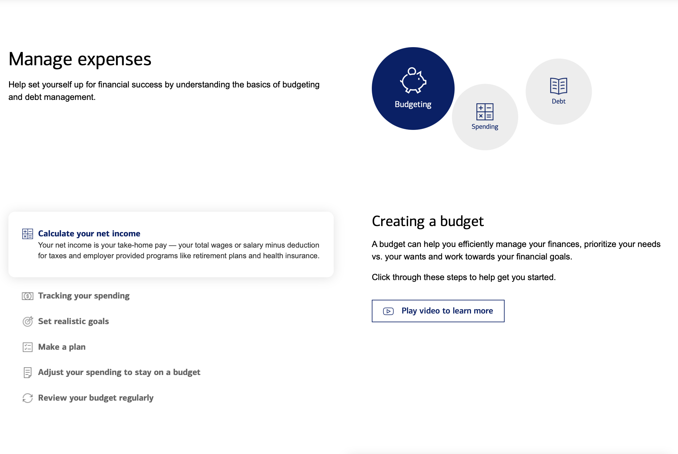 Money Management & Budgeting Videos, PDFs & Calculating Tools by Merrill Edge